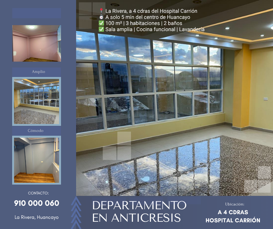 Departamento en anticresis en Huancayo